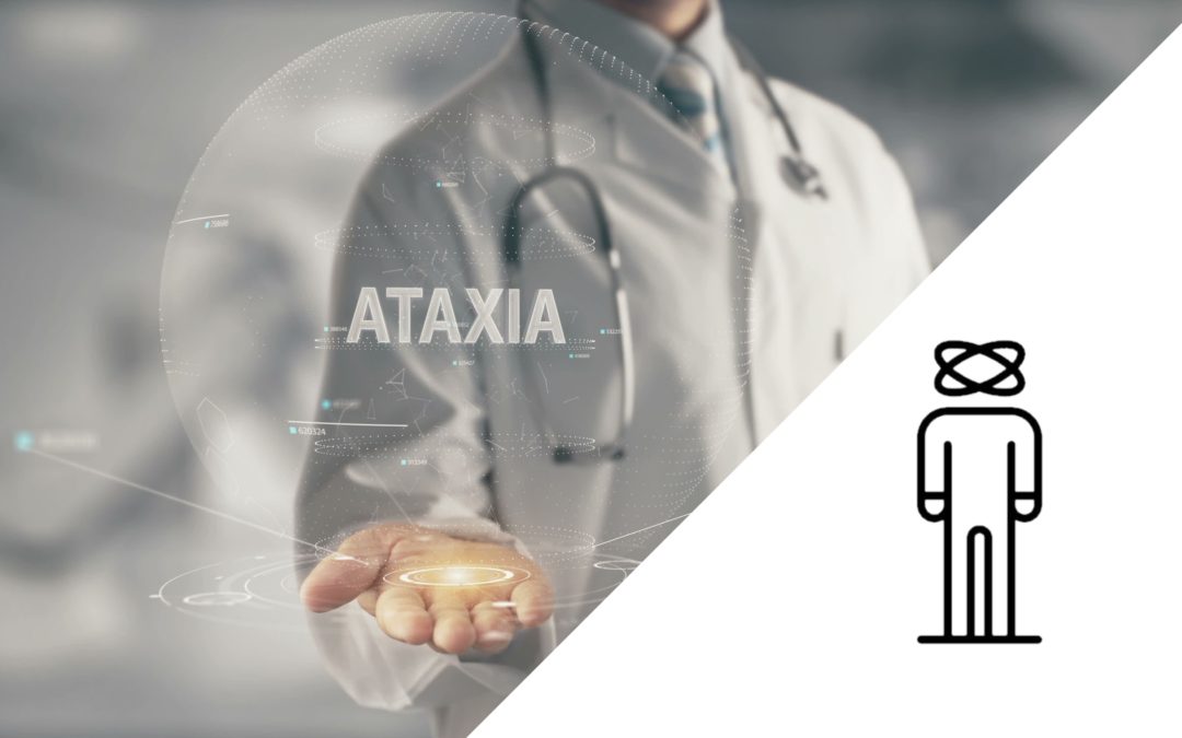 doctor holding ataxia word